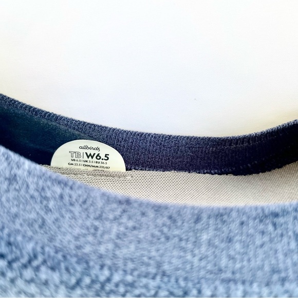 ALLBIRDS | WOMENS TREE BREEZER IN HAZY INDIGO BALLET FLATS SIZE 6.5 - Picture 4 of 6